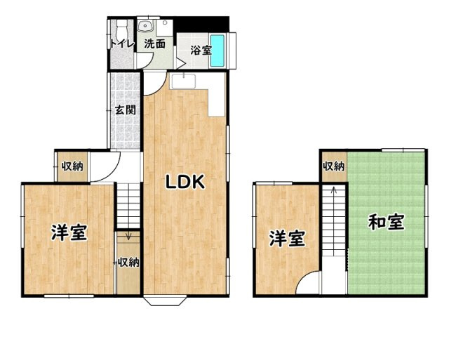 姫路市打越/中古戸建の間取り