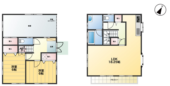 【間取り】 | 北本市東間7丁目　中古戸建
