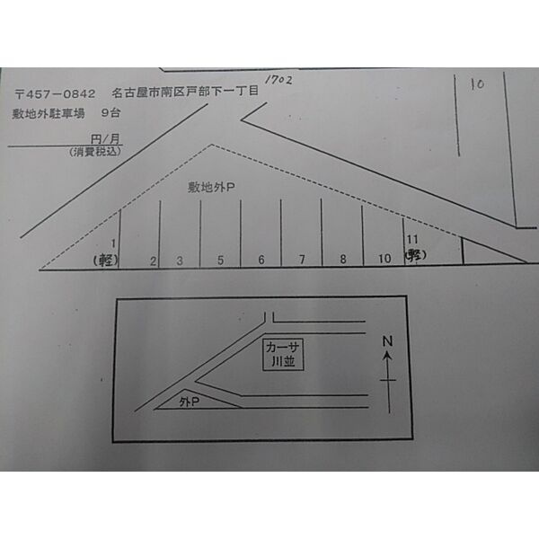 カーサ川並の区画図