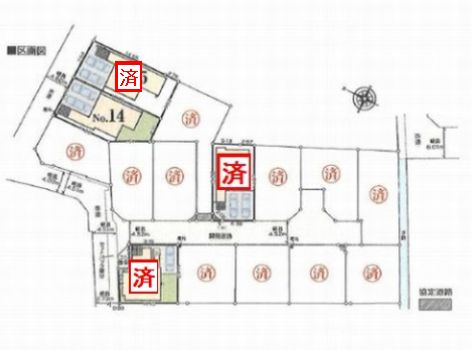 【区画図】 | 【仲介手数料０円】平塚市平塚3丁目　新築一戸建て　全15棟 | 平塚市平塚3丁目　新築一戸建て　全15棟