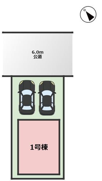MIRASUMO東区矢田308①｜名古屋市の戸建ならホームアップの区画図