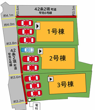 糟屋郡宇美町宇美中央１丁目4期　2号棟の区画図