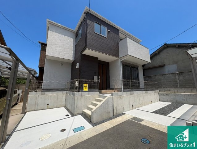 河内長野市三日市町　第1期　新築一戸建ての外観|お客様に長く安心して住んでいだだける事にこだわった家づくり！住んでからのアフターサービスにもしっかりと取り組んでいます！