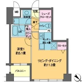 カスタリア茅場町の間取り