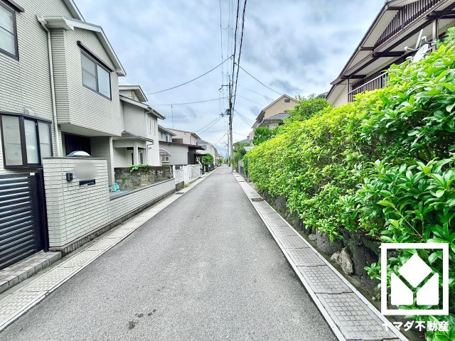 宇治市五ケ庄一里塚　1期　1号地の前面道路含む現地写真