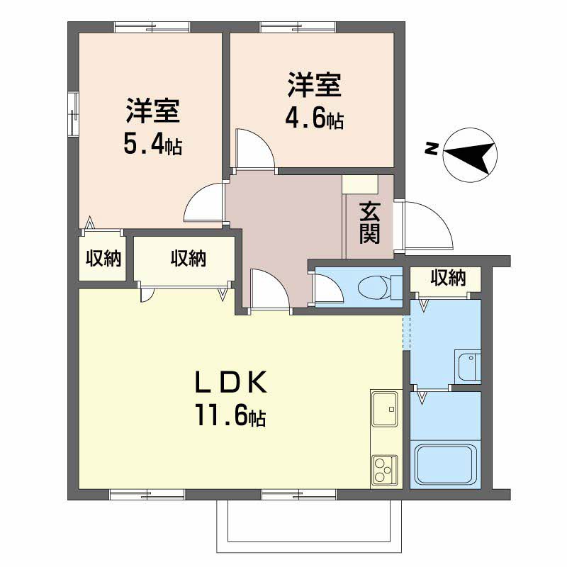 ロジュマンイズミC棟の間取り