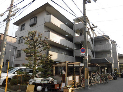 【外観】 | メゾンエルセビア | 白基調の綺麗なマンションです。
