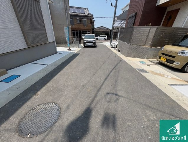 ♦河内長野市三日市町　第1期　新築一戸建ての前面道路含む現地写真|車通りの少ない前面道路！お子様がいらっしゃるご家族でも安心！