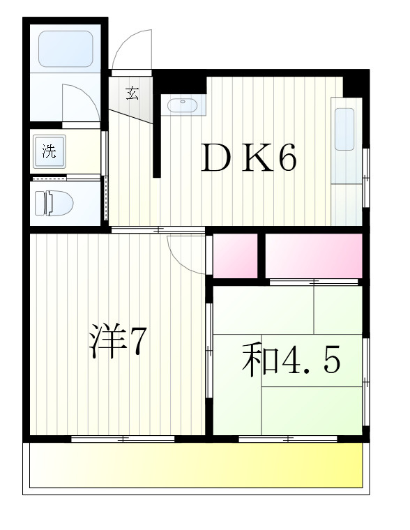 メゾン梅沢の間取り