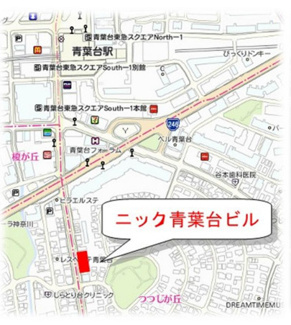 ニック⻘葉台ビルの地図