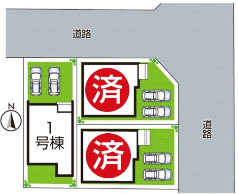 ★29(土)30(日)現地見学可能！★宇治市木幡御蔵山　全3邸の区画図|全3区画