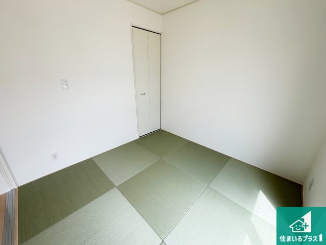 和歌山市北出島　第1期　新築一戸建ての和室|一室あると便利な和室は客間としてだけでなく、小さなお子様のプレイルームやみんなでお昼寝もいいですね。