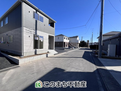 【前面道路含む現地写真】 | CRADLEGARDEN結城市結城第43Ⅱ期　4号棟