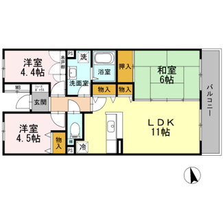 【間取り】 | Bellevue壱番館