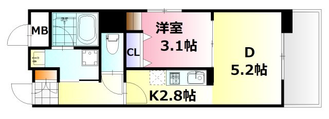 【間取り】 | セントヒルズ皆実町