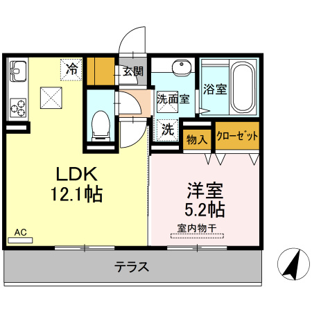 セキュレア須屋　L棟の間取り
