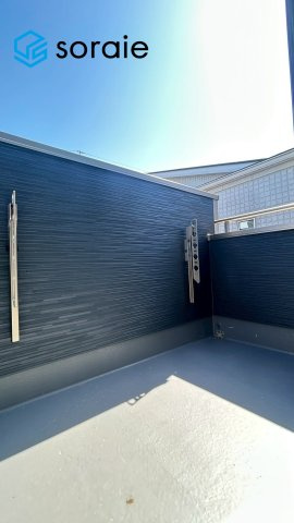 所沢市上新井26期全1棟　新築戸建　グラファーレのバルコニー|3/12 撮影