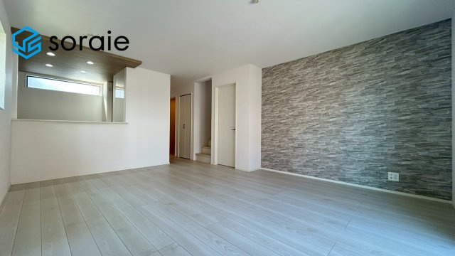 所沢市上新井26期全1棟　新築戸建　グラファーレの居間・リビング|3/12 撮影