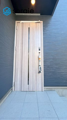 所沢市上新井26期全1棟　新築戸建　グラファーレの玄関|3/12 撮影