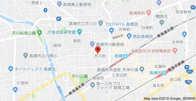 ラフィーエ高槻の地図