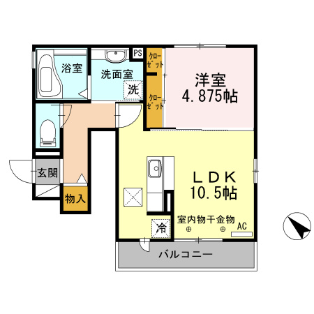 アムール　Ａの間取り