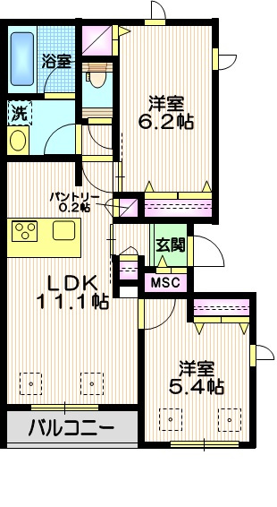 ＦｒｅｅＳｋｙ２の間取り