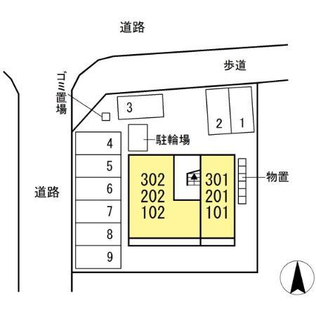 Primaveraの区画図