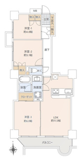 【間取り】 | コンセールタワー所沢 | コンセールタワー所沢