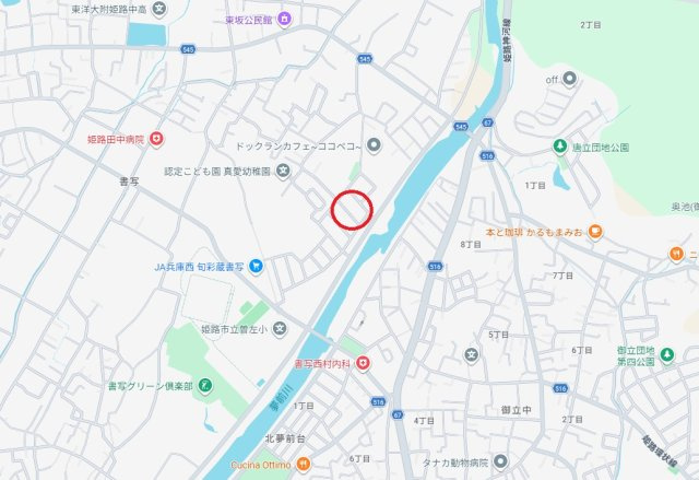 姫路市書写　　中古戸建の地図