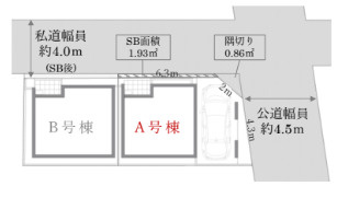 江東区大島７丁目の新築戸建の区画図