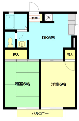 ハイツフヨウCの間取り