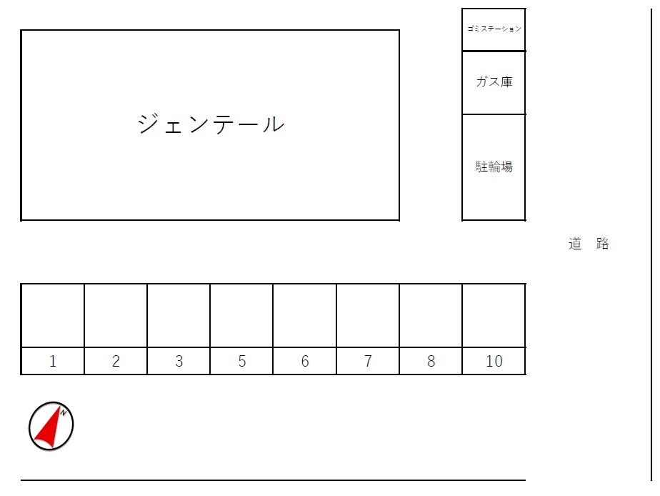 ジェンテールの区画図