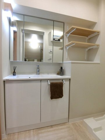 マンション青山カメリアの独立洗面台