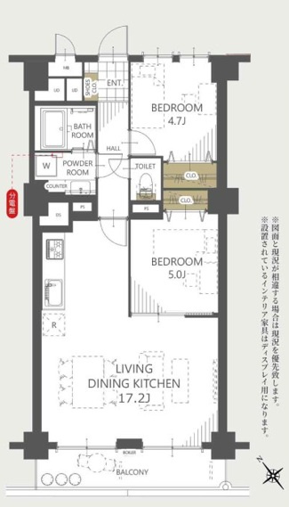 マンション青山カメリアの間取り