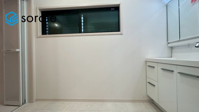 所沢市東狭山ヶ丘1丁目全1棟　新築戸建の脱衣所|3/12 撮影