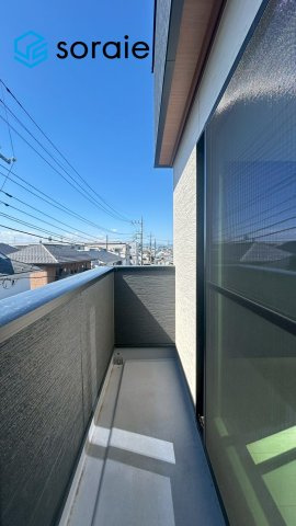所沢市東狭山ヶ丘1丁目全1棟　新築戸建のバルコニー|3/12 撮影