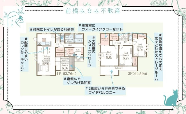 【新築】大泉町寄木戸第14　４号棟(全５棟)　リーブルガーデン　新築建売分譲の間取り