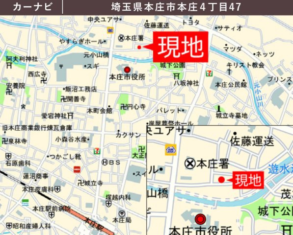 【新築】本庄市本庄2期　限定１棟　テラシエ　新築建売の地図