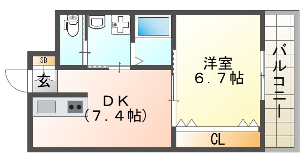 グランシャリオⅡの間取り