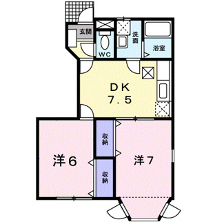 【間取り】 | メゾンセレッソ　Ⅱ