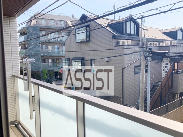 桜樹高山のバルコニー