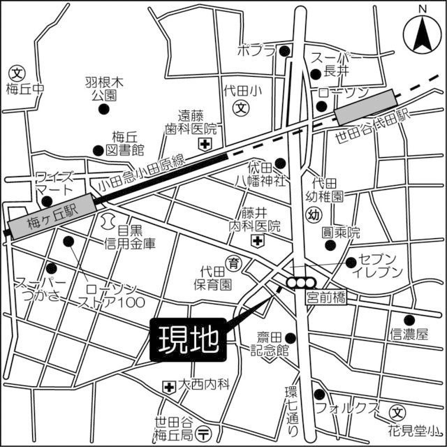 メゾン．ド．代田の地図