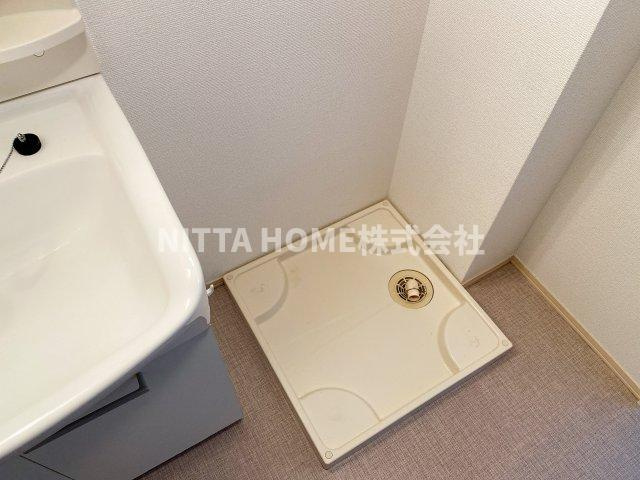 ビエナコートの洗面所|室内洗濯機置場も付いています＊