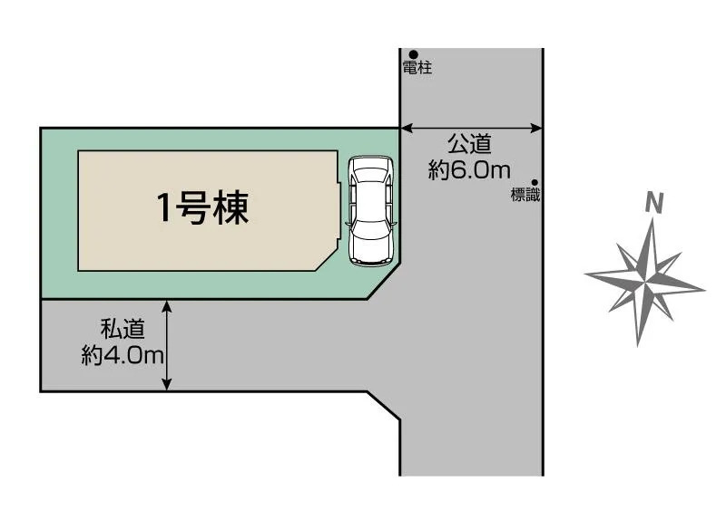 練馬区大泉学園町8丁目　制震ダンパー採用　太陽光×長期優良住宅　限定1棟の区画図
