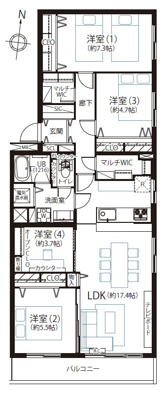 コープ野村練馬氷川台の間取り