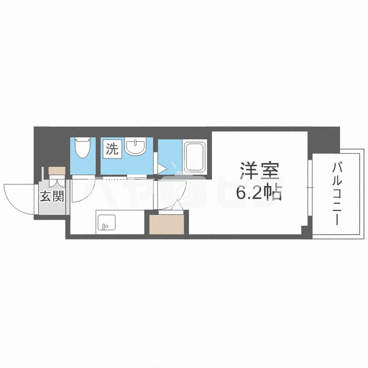 セオリー夕陽丘DOORの間取り