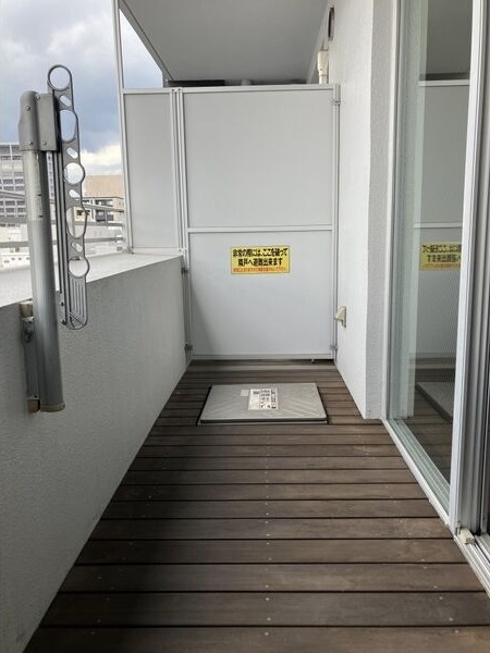 白川公園パークマンションのバルコニー
