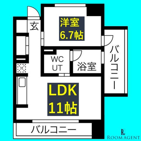 白川公園パークマンションの間取り