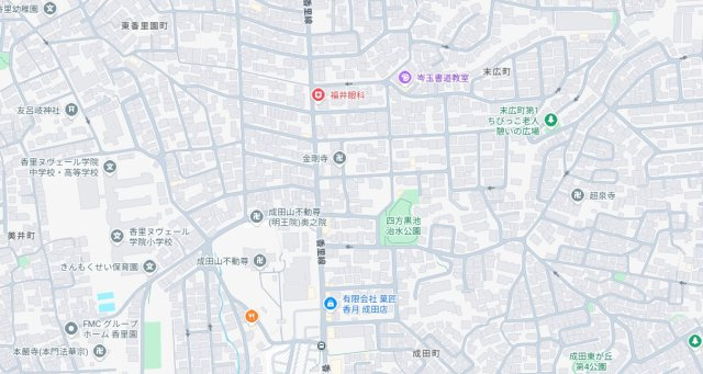 ■寝屋川市成田町　新築一戸建ての地図