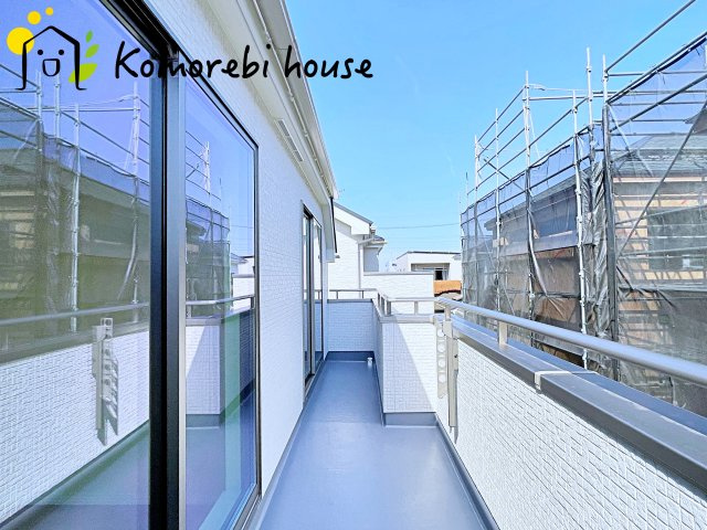 北本宮内　2期　新築一戸建て　ハートフルタウン　Lのバルコニー|陽当たり良好なバルコニーです
